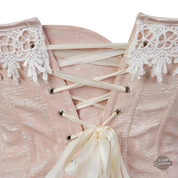 Corset féminin en jacquard pour un look vintage
