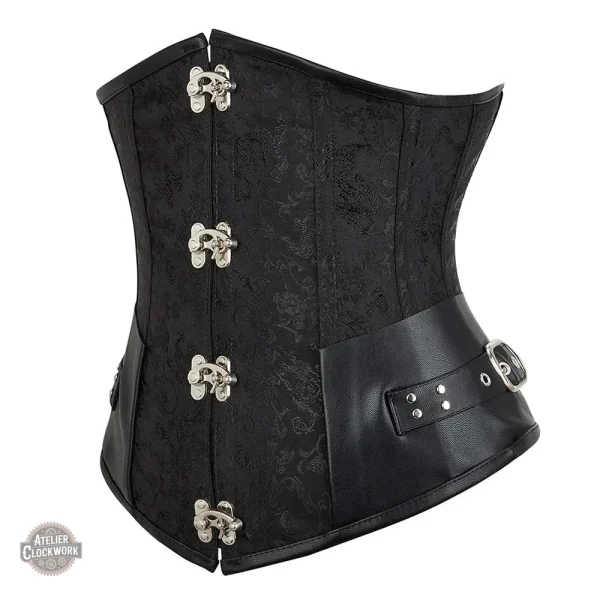 Steampunk corset marron avec design élégant