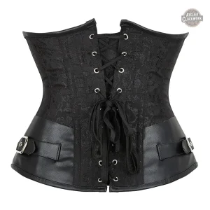 Corset marron femme style steampunk chic