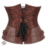 Corset marron vintage pour un look steampunk