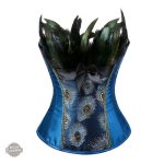Corset artistique évoquant le monde steampunk
