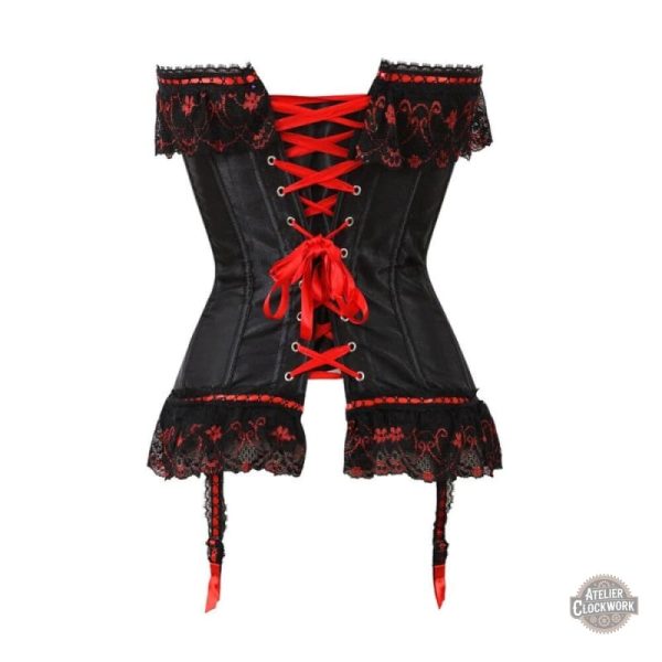 Accessoire femme steampunk : corset porte jarretelle