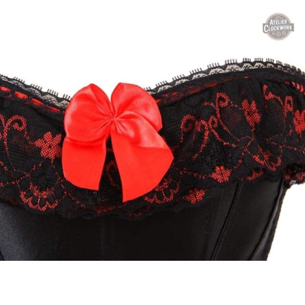 Style steampunk : corset avec jarretelles intégrées