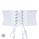 Ceinture Serre Taille Blanc Steampunk pour femme