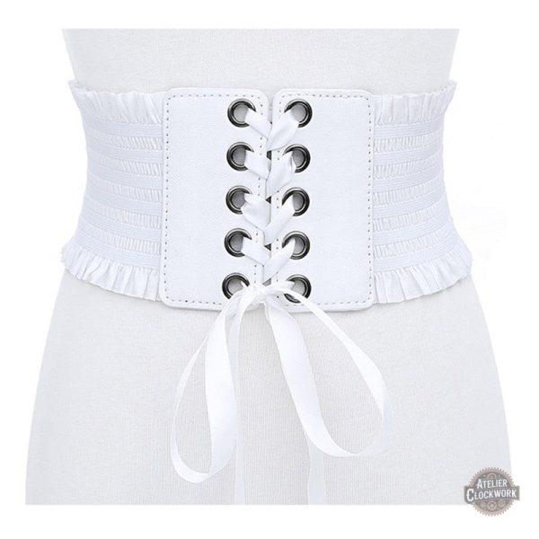 Accessoire steampunk élégant en blanc