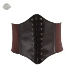 Serre-taille cuir ajustable élégant pour un look steampunk