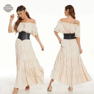 Ceinture steampunk en cuir pour femme, style raffiné et unique