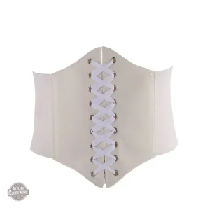 Serre-taille chic en cuir, idéal pour une allure vintage moderne