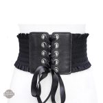 Corset Serre Taille Noir Steampunk Femme