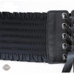 Élégant corset noir, parfait pour le look steampunk