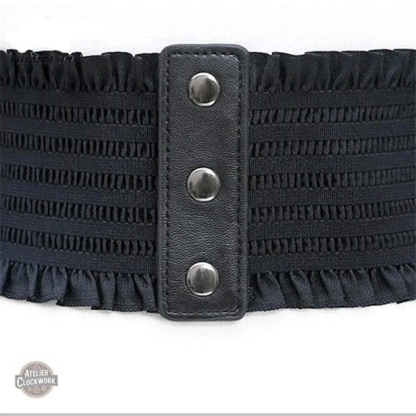 Accessoire steampunk : corset noir à la mode