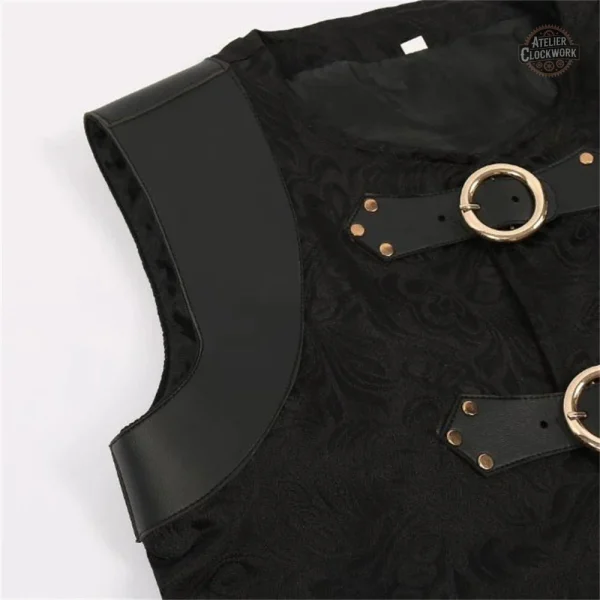 Corset noir homme steampunk