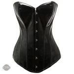 Corset Steampunk Noir Overbust élégant pour femmes