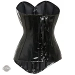 Corset noir pour femme, inspiré de l'esthétique steampunk