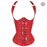 Corset Steampunk Rouge élégant pour femme