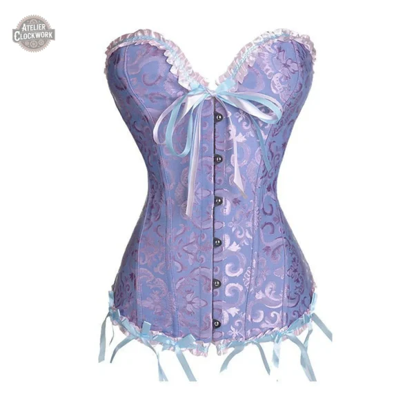 Corset ajusté, esthétique rétro-futuriste