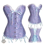 Corset noir victorien, allure classique