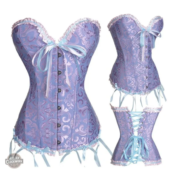 Corset noir victorien, allure classique