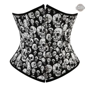 Corset Tête de Mort, style steampunk pour les femmes