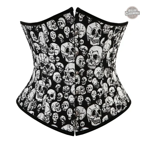 Corset Tête de Mort, style steampunk pour les femmes