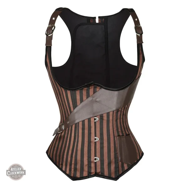 corset-underbust-steampunk-1 Corselet Underbust Steampunk Femme