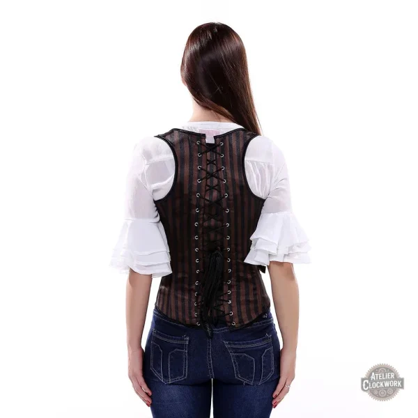 Mode steampunk : corset femme pour un voyage dans le temps