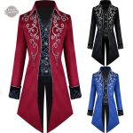 Redingote homme steampunk élégante en noir