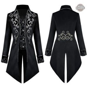 Manteau homme style impérial, coupe raffinée