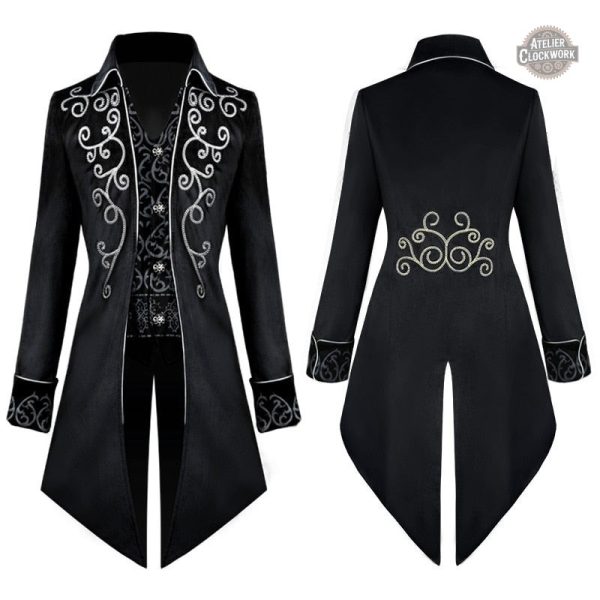 Manteau homme style impérial, coupe raffinée