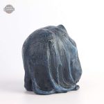 Détails artistiques d'un crâne gothique unique