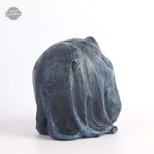 Détails artistiques d'un crâne gothique unique