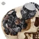 Objet décoratif steampunk, crâne en résine originale