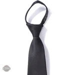 Accessoire de cosplay steampunk, cravate noire zippée