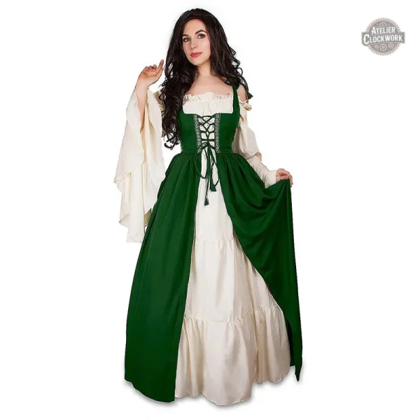 Détails raffinés de la robe victorienne Guenièvre