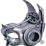 Demi Masque Carnaval - Masque Robot Steampunk