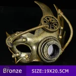 Masque de carnaval à motifs mécaniques