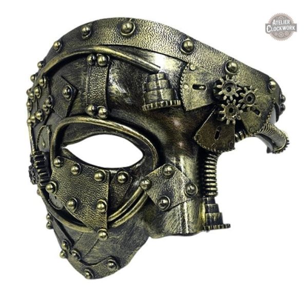 demi-masque-steampunk-1 Masque Fantôme de l'Opéra Steampunk