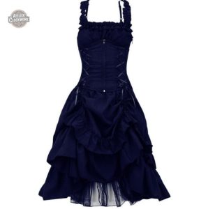 Tenue courtisane inspirée de l'époque victorienne chic