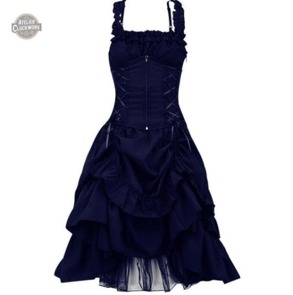 Tenue courtisane inspirée de l'époque victorienne chic