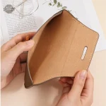 Étui à lunettes vintage en cuir authentique