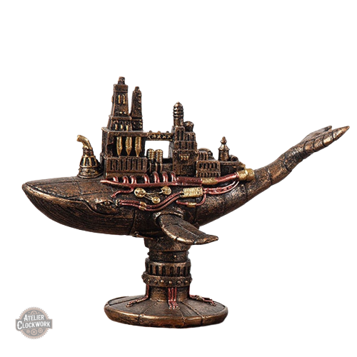 figurine-baleine-steampunk-1 Décoration Steampunk Baleine Fantastique