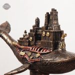 Baleine Steampunk décorative en métal