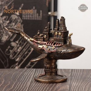 Baleine fantastique en style steampunk