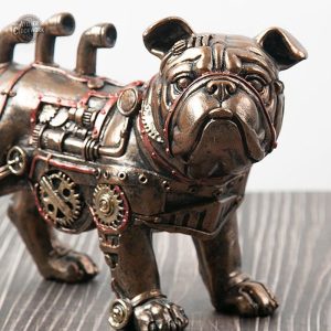 Chien robot au style steampunk unique