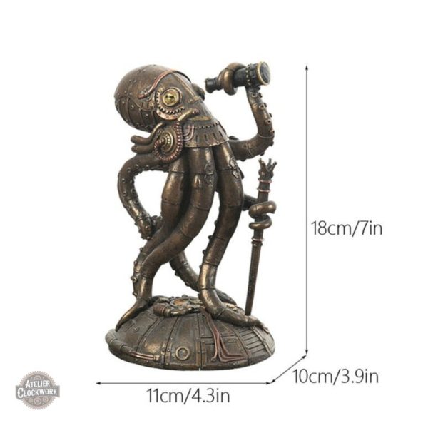 Artisanat unique : Figurine Cthulhu au style rétro-futuriste