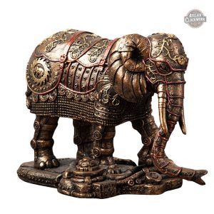 Décoration Steampunk : Élément éléphant mécanique