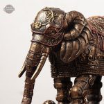 Objet décoratif steampunk, éléphant aux détails mécaniques
