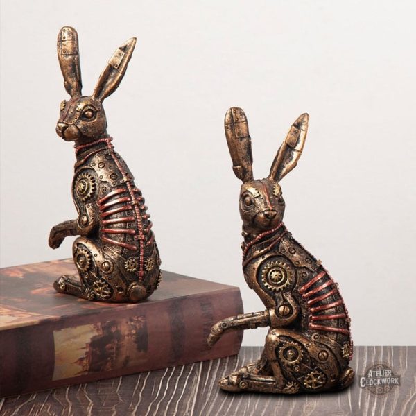 Lapin Mécanique stylisé pour une ambiance Steampunk