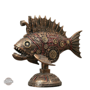 Décoration Steampunk Piranha Mécanique unique