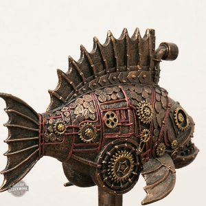Piranha Mécanique en style Steampunk décoratif